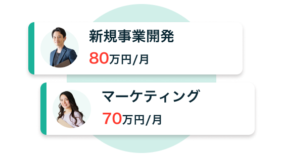 ココナラコンサルでご紹介する人材例